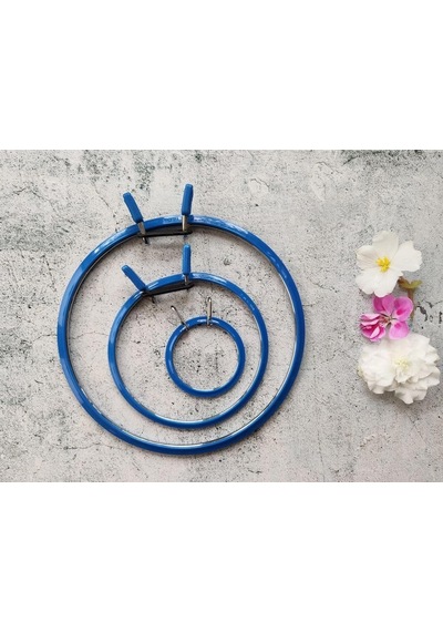 Üstün Kalite, Metal Yaylı Gergi Nakış Çemberleri, Çapraz Stich Hoop, Darning Hoops, Nakış Gergi Kulübesi Mavi