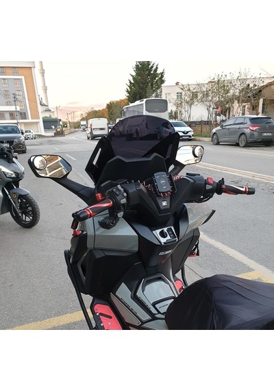 Motocam Honda Forza 250 Ön Cam 2021-2026 Model 47cm Siyah Renkli 4mm İade Yoktur