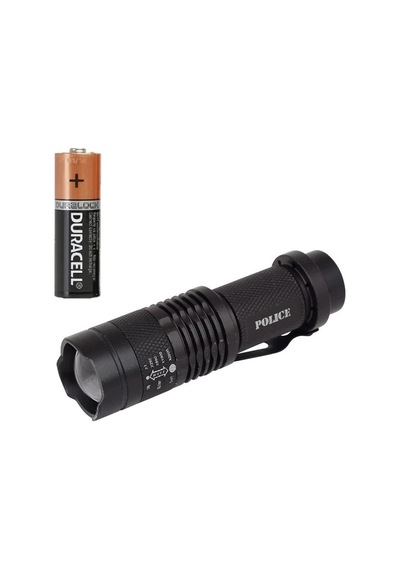 Cree Q5 Led Zoomlu Pilli Mini Feneri 14500 Pil İle Çalışma Özelliği Çok Renkli