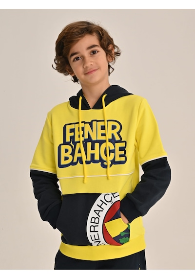 Fenerbahçe Sarı Tribün Çocuk Sweatshirt Sari