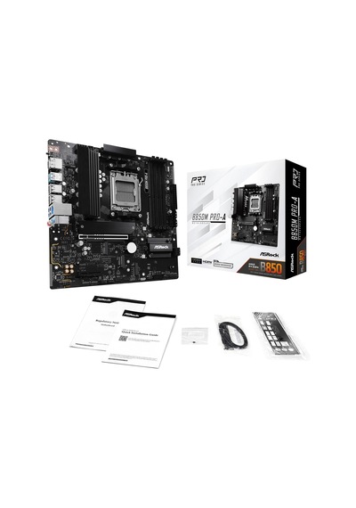 B850m Pro-a Matx Anakart, Amd Am5 Ryzen 9000 & 8000, Ddr5, 3x M.2 Ssd, 4k 120hz, Amd Expo
