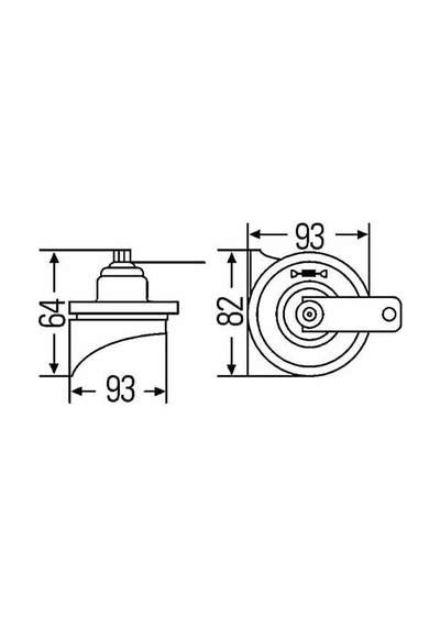 Hella Düsük/yüksek Ton Korna 12v 400-500hz 110 Dba 3fh007728-831