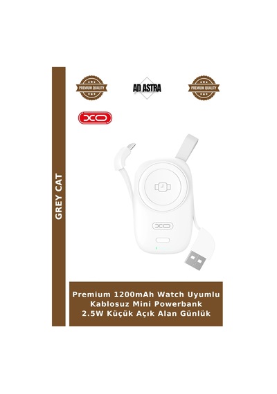Premium 1200mah Watch Uyumlu Kablosuz Mini Powerbank 2.5w Küçük Açık Alan Günlük Diğer