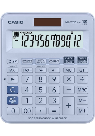 Casio Mj-120dplus-lbwadpw Hesap Makinesi Desktop Gri - Siyah