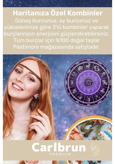 Premium Aslan Burcu Enerjisini Yükselten Doğal Taş Bileklik Aslan Burçları Burç Unisex Bileklik Çok Renkli
