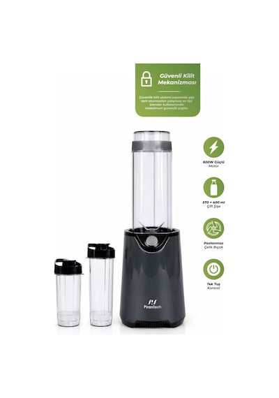 Pirantech YH-1200 600 W Güçlü & Taşınabilir Kişisel Blender
