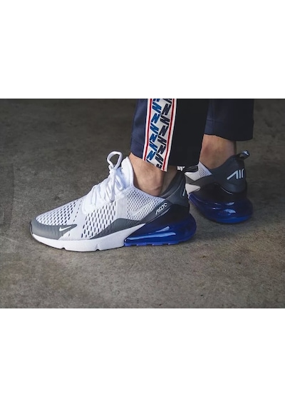 Nike Air Max 270 Ah8050-107 Gri Mor Erkek Sneaker Dar Kalıp Gri - Mor
