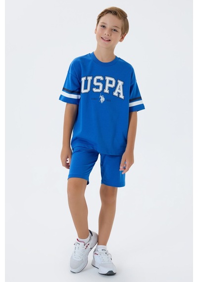 U.s. Polo Assn. Erkek Çocuk Mavi Bermuda Takım Us2433-c-v3 Mavi