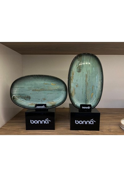2'li Madera Mint Gourmet Oval Kayık Tabak 29 17 Cm 700 Cc