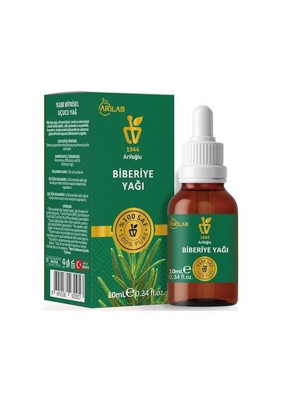 Arifoğlu Biberiye Yağı 10ml%100 Saf Yağ Arlab Saç Bakımı Ve Saç Güçlendirici Etki İçin / Arifoğlu Rosem
