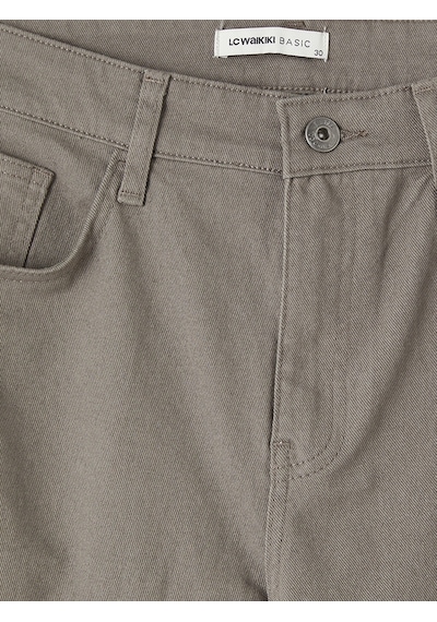 Lcwaıkıkı Classic Haki Regular Fit Gabardin Erkek Chino Pantolon