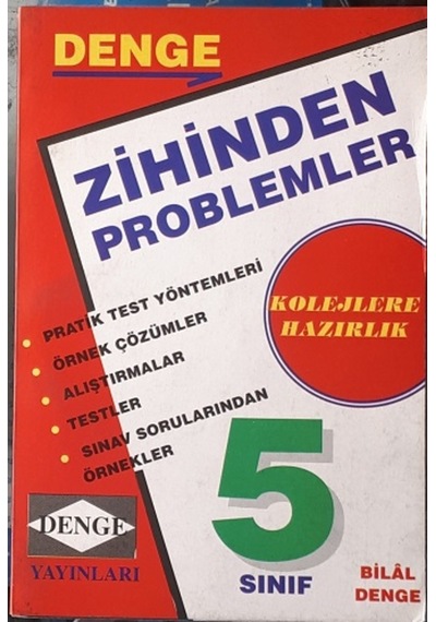 5.Sınıf Zihinden Problemler 1994 Yılı Basım