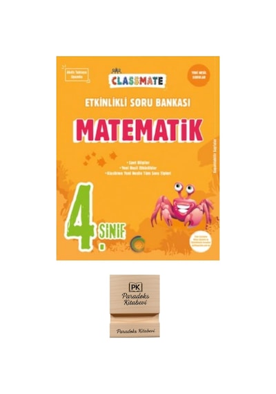 Okyanus Yayınları 4. Sınıf Classmate Matematik Etkinlikli Soru Bankası + Telefon Standı