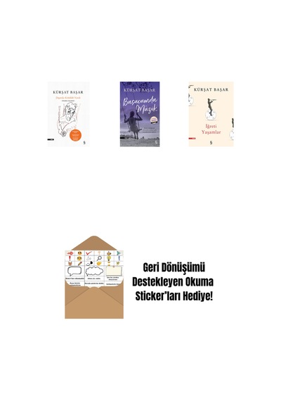 Dışarda Kötülük Vardı Ciltli + Başucumda Müzik Midi Boy + İğreti Yaşamlar + Okuma Sticker'ları