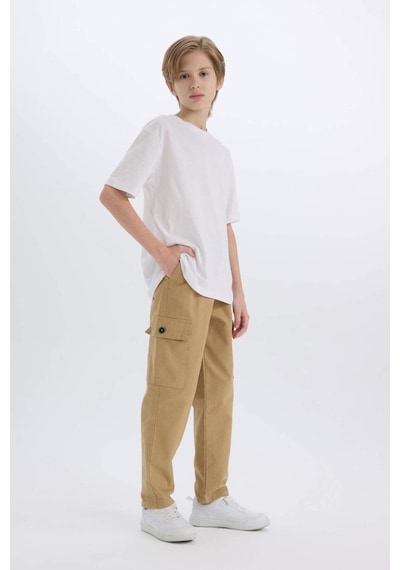 DeFacto Erkek Çocuk Loose Fit Standart Paça Gabardin Pantolon D3406A825SPBG739