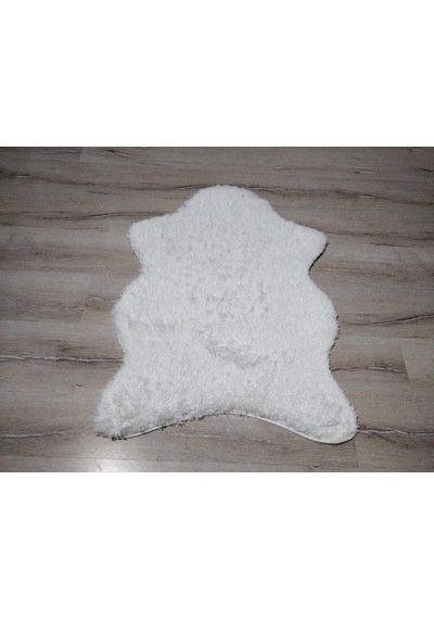 Yamalıhome Tavşan Tüyü Beyaz 70 x 100 Cm Peluş Post Halı