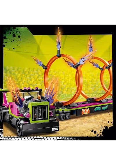 LEGO City 60357 Gösteri Kamyonu Ve Ateş Çemberi Yarışması