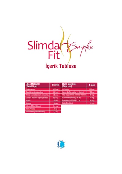 Slimda Complex Fit Takviye Edici Gıda 60 Kapsül