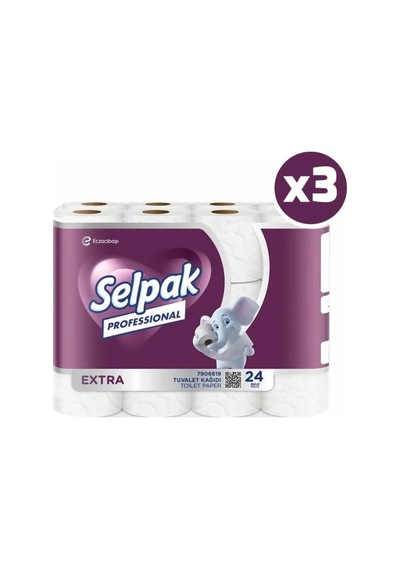 Selpak Professional Extra Tuvalet Kağıdı 24'lü X 3 Adet