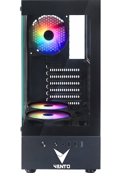Vento Vg2803f 650w 80+ Bronz Usb 3.2 Rgb Atx Mid Tower Siyah Kasa
