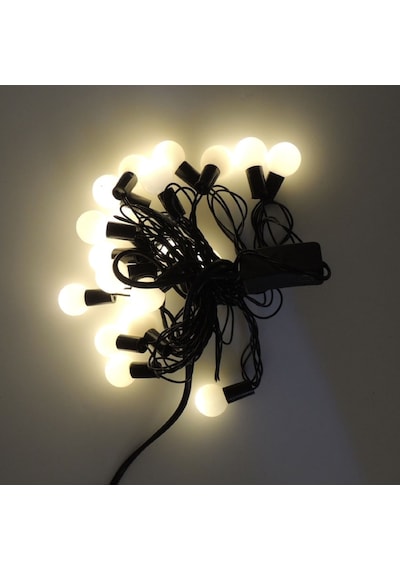 Misket Yılbaşı Ağaç Bahçe Ip Süs Aydınlatma 20 Led Işık 3M 3 Renk