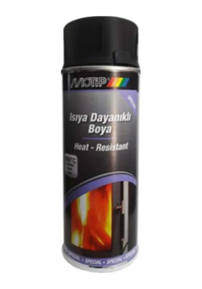 Motip Isıya Dayanıklı Yanmaz Sprey Boya 400ml Siyah