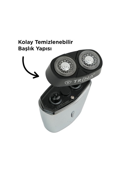 Taşınabilir Mini Tıraş Makinesi Gümüş Trnsklks0021sl