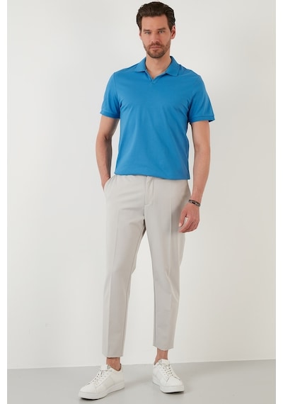 Buratti Regular Fit Pamuklu Erkek Polo Yaka T Shirt 5902141 Koyu Mavi