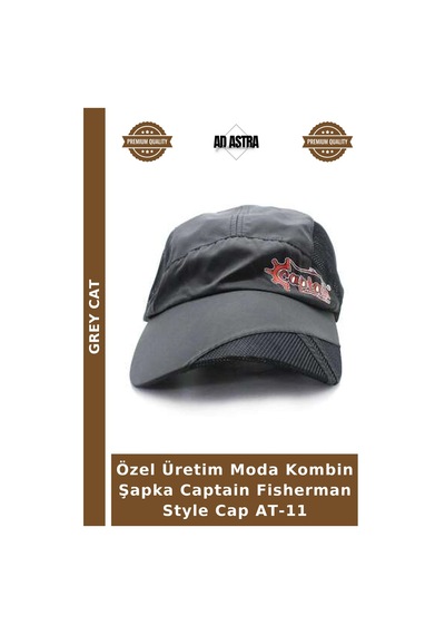 Grey Cat Özel Üretim Moda Kombin Şapka Captain Fisherman Style Cap At-11 Çok Renkli