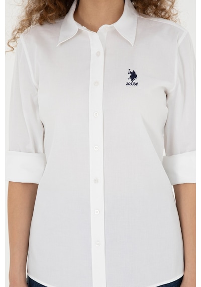 U.S. Polo Assn. U.s. Polo Assn. Kadın Uzun Kollu Gömlek 2086493 Beyaz