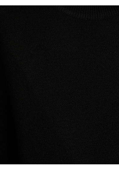 Lcw Modest Siyah Bisiklet Yaka Kadın Triko Tunik
