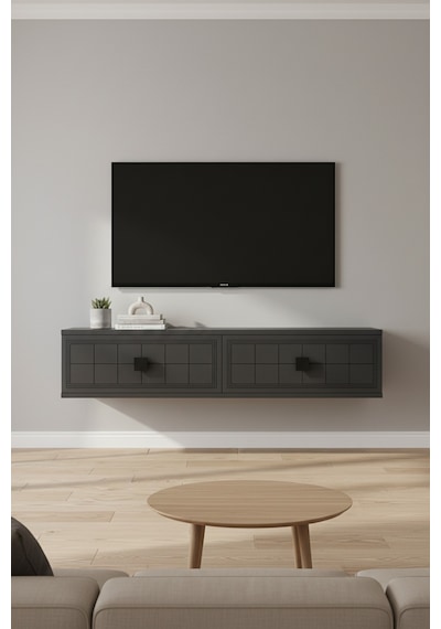 Tda1205a Yuka Duvara Montaj Tv Sehpası Antrasit 120cm