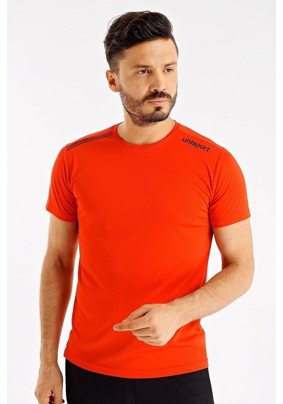 Uhlsport Erkek Günlük T-shirt Kevin M 3202110 Kırmızı SİYAH
