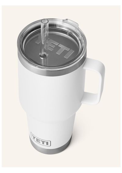 Yeti Termal Kupa 1l , Çift Cidarlı, Paslanmaz Çelik, Pipetli Ve Saplı Beyaz