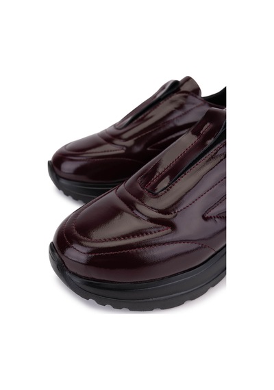 Tamer Tanca Kadın Hakiki Deri Bordo Sneakers & Spor Ayakkabı 1107 521 Bn Ayk Sk25-26 Bordo Rugan Bordo