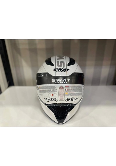 Sway Sw 850 Full Face Motosiklet Kaskı Altın - Beyaz