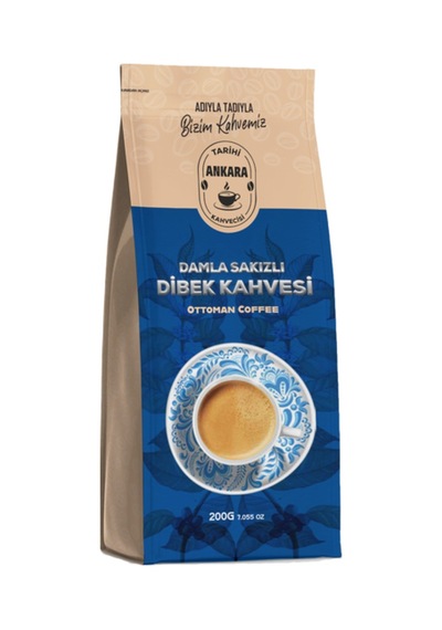 Tarihi Ankara Damla Sakızlı Dibek Kahvesi 200 Gr Öğütülmüş