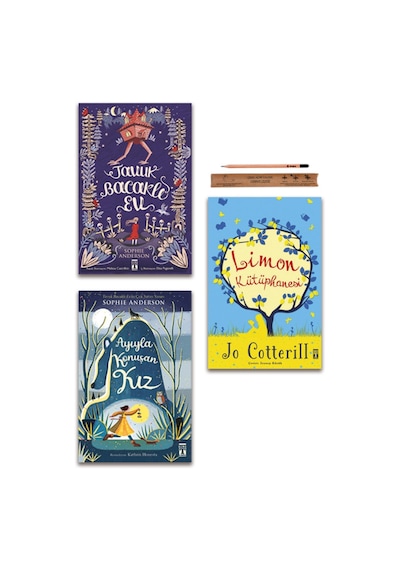 Genç Timaş Ayıyla Konuşan Kız - Tavuk Bacaklı Ev - Limon Kütüphanesi Set - 3 Kitap