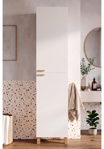 Robin Home Porto 2 Kapaklı Ahşap Ayaklı Çok Amaçlı Banyo Boy Dolabı Havluluk Düzenleyici Beyaz Robin Home Porto 2 Kapaklı Ahşap Ayaklı Çok Amaçlı Banyo Boy Dolabı Havluluk Düzenleyici Beyaz