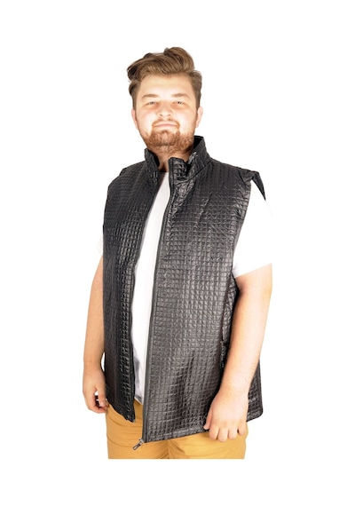 Mode Xl Büyük Beden Erkek Yelek Basic Epic 21606 Siyah 001