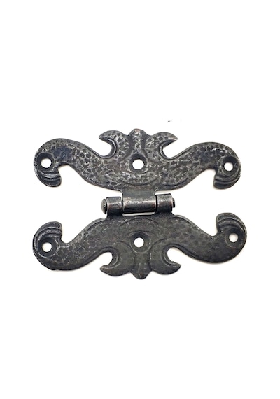 Antika Tarz Dekoratif Pirinç Kelebek Menteşe - 63x45 Mm, Oksit Diğer