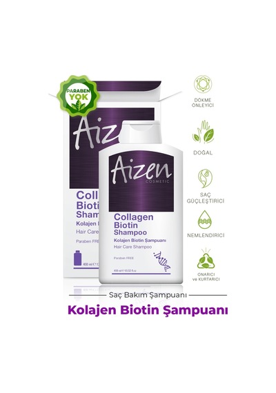 Aizen Kolajen Biotin Saç Dökülmesi Karşıtı Şampuan 400 ML