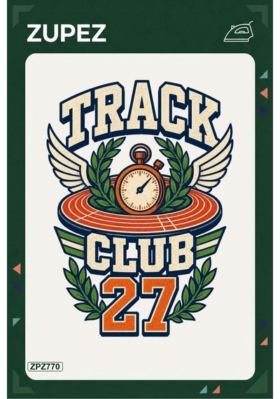 Zpz770 Track Club 27 Ütüyle Uygulanabilir Transfer Baskı - 911529824