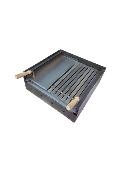 40x50 Cm Barbekü Taş Ocak Taş Şömine Bims Barbekü İçine Kızaklı Izgara Kül Çekmeceli Izgara