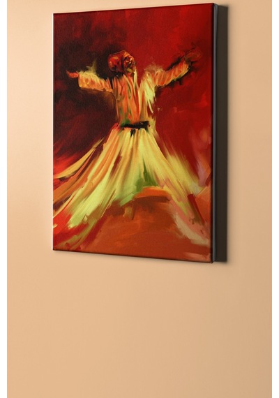Webstyle Sayılarla Boyama Seti Kasnaklı Semazenin Gecesi 40 X 50 Cm