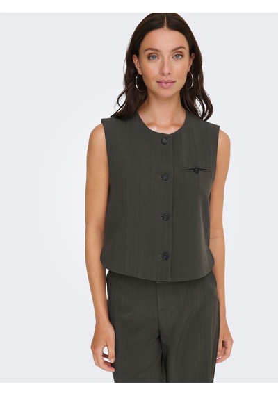 Only Onlmateo Lıfe S/l Strıpe Vest Cc Tlr Kadın Siyah Yelek - 15351087