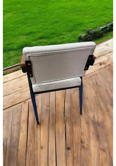 Pimango Çok Amaçlı Cafe Bar Balkon ve Mutfak Sandalyesi Bej Beyaz