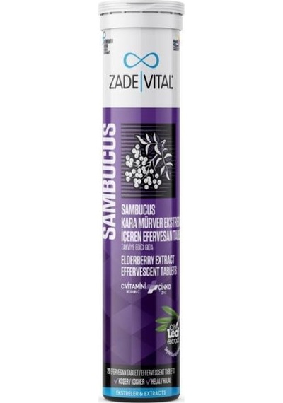 Zade Vital Sambucus Nigra 20 Efervesan   Tablet