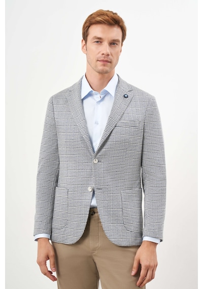 Morven Erkek Taş Örme Slim Fit Torba Cep Mono Yaka Spor Ceket 24ms002011870 Taş