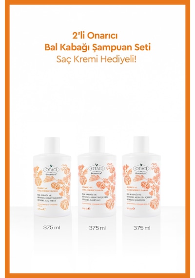Otacı Onarıcı Bal Kabağı Şampuan Seti